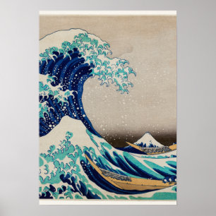 Katsushika Hokusai's De Grote Golf van Kanagawa Poster