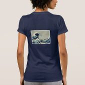 Katsushika Hokusai's De Grote Golf van Kanagawa T-shirt (Achterkant)