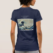 Katsushika Hokusai's De Grote Golf van Kanagawa T-shirt (Achterkant)