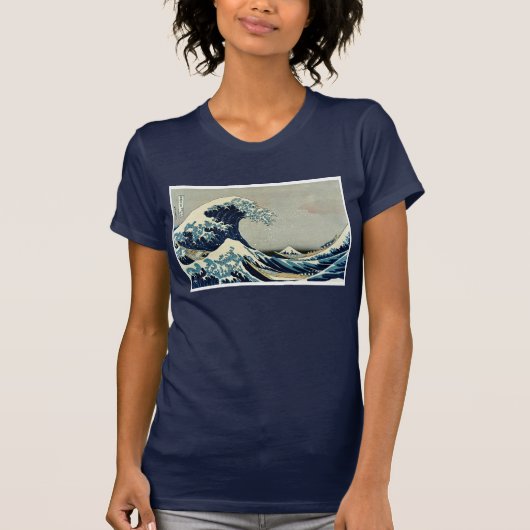Katsushika Hokusai's De Grote Golf van Kanagawa T-shirt (Voorkant)