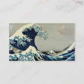 Katsushika Hokusai's De Grote Golf van Kanagawa Visitekaartje (Achterkant)