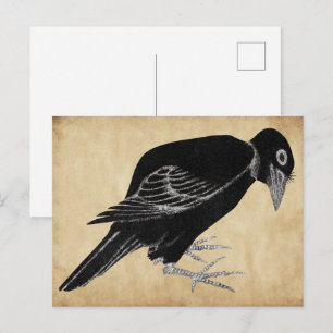 Katsushika Hokusai's Kraai 1814 Briefkaart