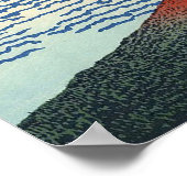 Katsushika Hokusai's Red Fuji Poster (Hoek)