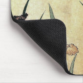 Katsushika Hokusai's Ukiyo-e Woodcut Print: Irises Muismat (Hoek)