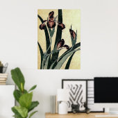 Katsushika Hokusai's Ukiyo-e Woodcut Print: Irises Poster (Thuiskantoor)