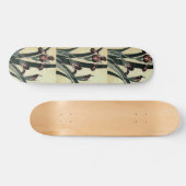 Katsushika Hokusai's Ukiyo-e Woodcut Print: Irises Skateboard (Horizontaal)