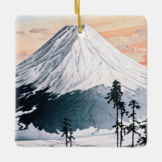 Katsuyama Buurt door Hiroaki Takahashi Keramisch Ornament (Voorkant)