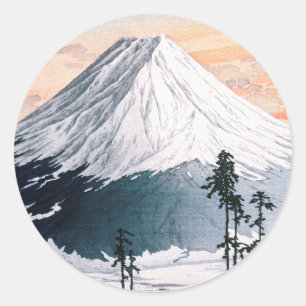 Katsuyama Buurt door Hiroaki Takahashi Ronde Sticker