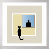 Katt i fönster poster (Voorkant)