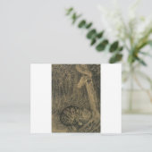 Katt Og Ekorn door Theodor Severin Kittelsen Briefkaart (Staand voorkant)