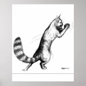 Katt springen2 poster (Voorkant)