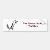 Katt springt2 bumpersticker (Voorkant)