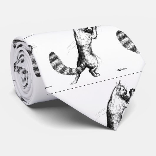 Katt springt2 stropdas (Opgerold)