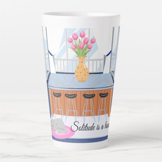 Katta-eenzaamheid is een luxe latte mok (Voorkant)