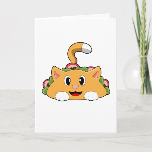 Kattaart taco kaart (Voorkant)