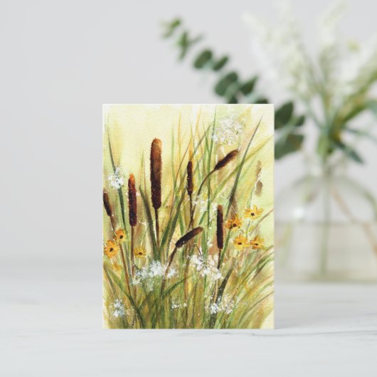 kattails briefkaart (Staand voorkant)