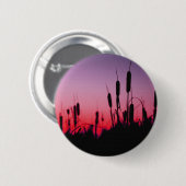 Kattails in de zon ronde button 5,7 cm (Voorkant /achterkant)