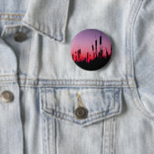 Kattails in de zon ronde button 5,7 cm (In situ)