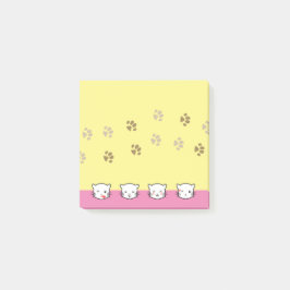 Katte-emoji-kunst 2 post-it® notes