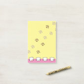Katte-emoji-kunst 2 post-it® notes (Op bureau)