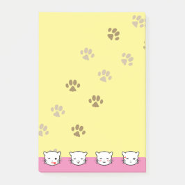 Katte-emoji-kunst 2 post-it® notes