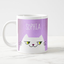 Katte Lief Kawaii Roze Grote Koffiekop