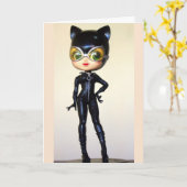 KATTE MEERDAGSKAART VOOR HAAR KAART (Gele Bloem)