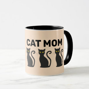 KATTE MOMKOFFIE-MUGS, ZWARTE KATTEN MOK