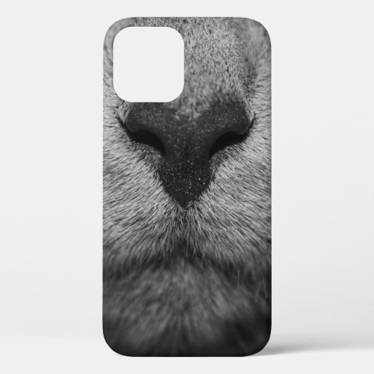 KATTE NOSE IN ZWARTE EN WITTE Case-Mate iPhone CASE (Achterkant)