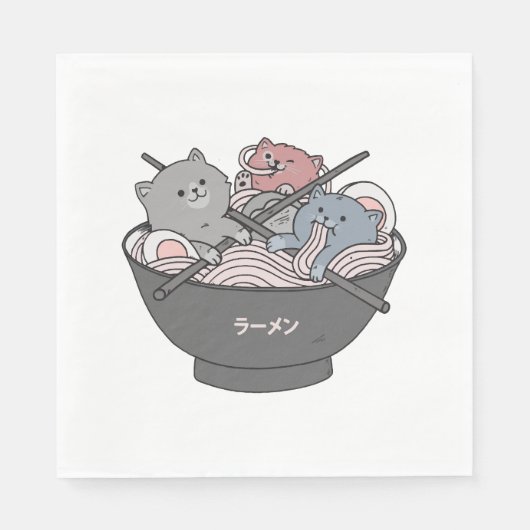 Katte Ramen Kawaii Servet (Voorkant)