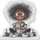 Kattebel sticker (Voorkant)