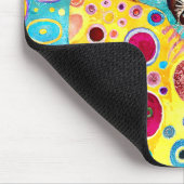 Kattebelde gek abstract koel muismat (Hoek)