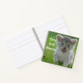 Kattebende - "Klein maar fel" Kitten Notitieboek (Binnen)