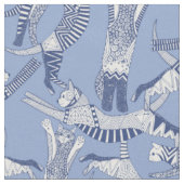 katteblauw stof (Close Up)