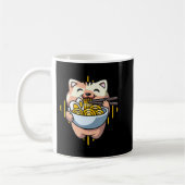 kattebob eet ramen animatie kawaii neko cat drink koffiemok (Links)