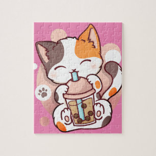 katteboba theebelletje kawaii neko pullover legpuzzel