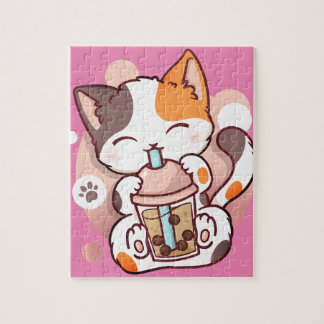 katteboba theebelletje kawaii neko pullover legpuzzel
