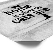 kattecitaat poster waterverf ontwerp (Hoek)