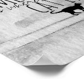 kattecitaat poster waterverf ontwerp (Hoek)