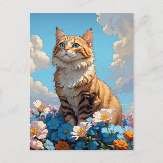 kattedag briefkaart (Voorkant)