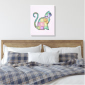 kattedoek canvas afdruk (Insitu (Slaapkamer))