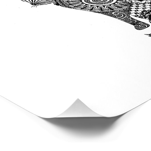 kattedruk foto afdruk (Hoek)