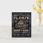 Kattegat Flokis Scheepswerf Noordse Mythologie Vik Kaart (Gele Bloem)