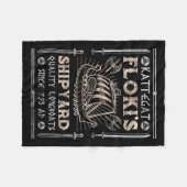 Kattegat Flokis Shipyard Nordic Mythology Viking Fleece Deken (Voorkant (Horizontaal))