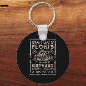 Kattegat Flokis Shipyard Nordic Mythology Viking Sleutelhanger (Voorkant)