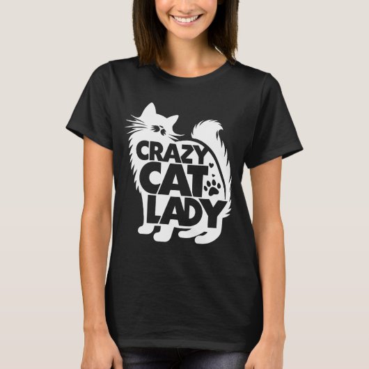 Kattegekke Dame T-shirt (Voorkant)