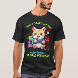 Kattegekke Vader Die Van Gamen Houdt Frisdrank & D T-shirt