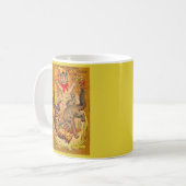 kattegevecht koffiemok (Voorkant links)