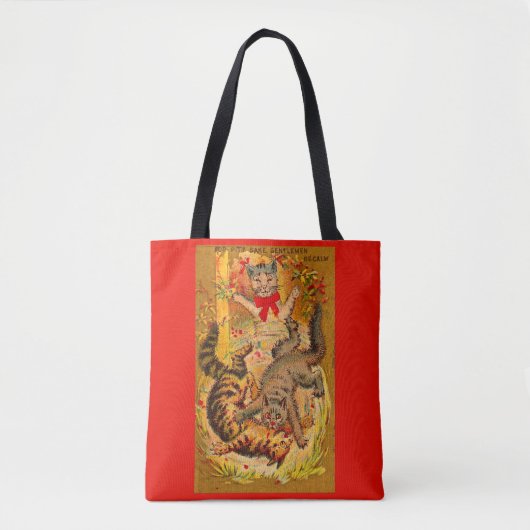 kattegevecht tote bag (Voorkant)