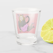 katteglas shot glas (Achterkant)